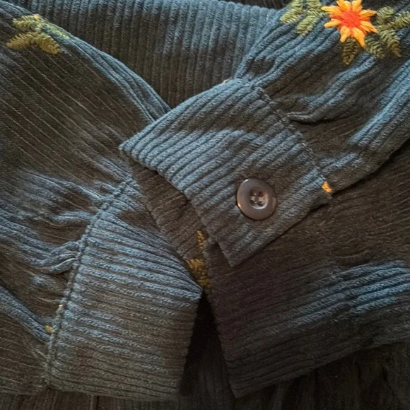 Listicle Blue Midi Sundress with Bishop Sleeves - Picture 5 of 5